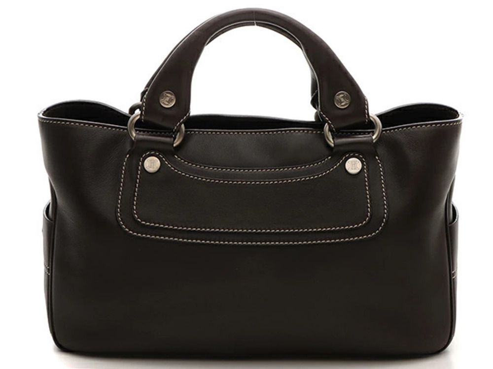 Celine Boogie Bag Dark Brown Calfskin